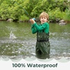 image:imageTIDEWE Chest Kids Waders Waterproof Lightweight for Fishing HuntingGreen