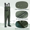 image:imageTIDEWE Chest Kids Waders Waterproof Lightweight for Fishing HuntingGreen