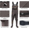 image:imageTIDEWE Chest Waders for Men Women Waterproof Fishing WadersBrown