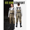 image:imageTIDEWE Chest Waders for Men Women Waterproof Fishing WadersNext Camo Evos