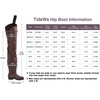 image:imageTIDEWE Fishing Hip Waders Lightweight Hip Boots for Men WomenBrown