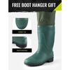 image:imageTIDEWE Fishing Hip Waders Lightweight Hip Boots for Men WomenGreen