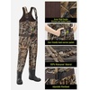 image:imageTIDEWE Kids Neoprene Waterproof Insulated Chest Waders for HuntingNext Camo Evos Brown