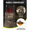 image:imageTIDEWE Kids Neoprene Waterproof Insulated Chest Waders for HuntingNext Camo Evos Brown