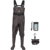 image:imageTIDEWE Chest Waders for Men Women Waterproof Fishing WadersBrown