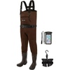 image:imageTIDEWE Neoprene Chest Waders for Men Waterproof Bootfoot for HuntingBrown